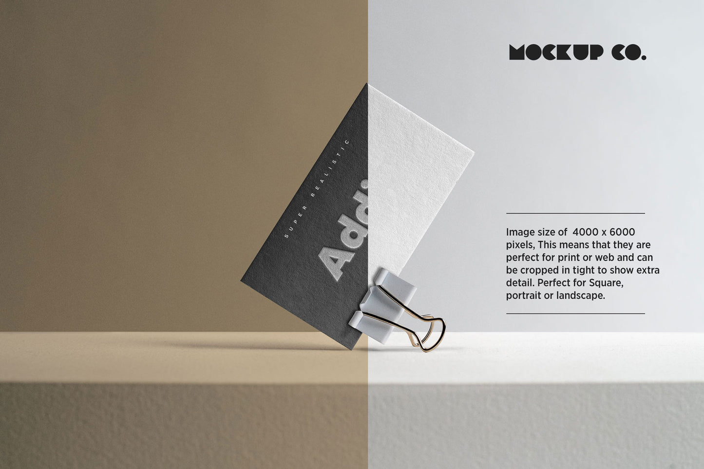 Textured Business Card Mockup No.01
