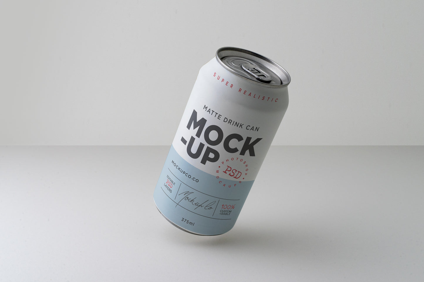 Free Drink Can Mockup