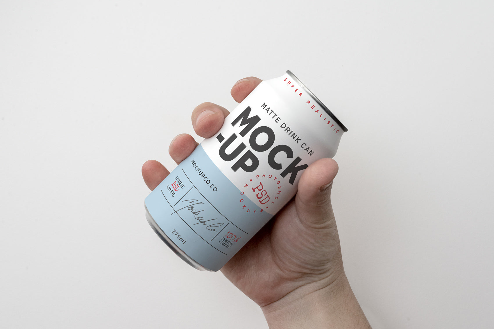 3D Drink Can Mock Up